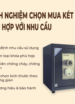 Kinh Nghiệm Chọn Mua Két Sắt Phù Hợp Với Nhu Cầu 