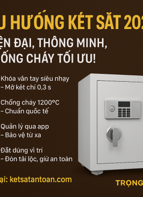 Xu Hướng Két Sắt 2025: An Toàn Hiện Đại, Tiện Nghi Vượt Trội và Tối Ưu Hóa Trải Nghiệm Người Dùng