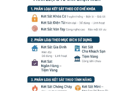 Các loại két sắt phổ biến trên thị trường hiện nay