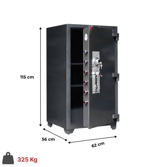 Két sắt siêu cường Truly TS115 khóa cơ